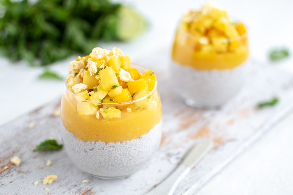 Eden - Mango Chia Pudding With Pineapple And Mint