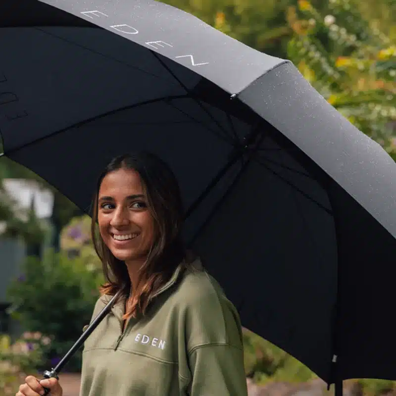 Person using Eden Umbrella