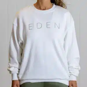 Eden Unisex White Crew Neck